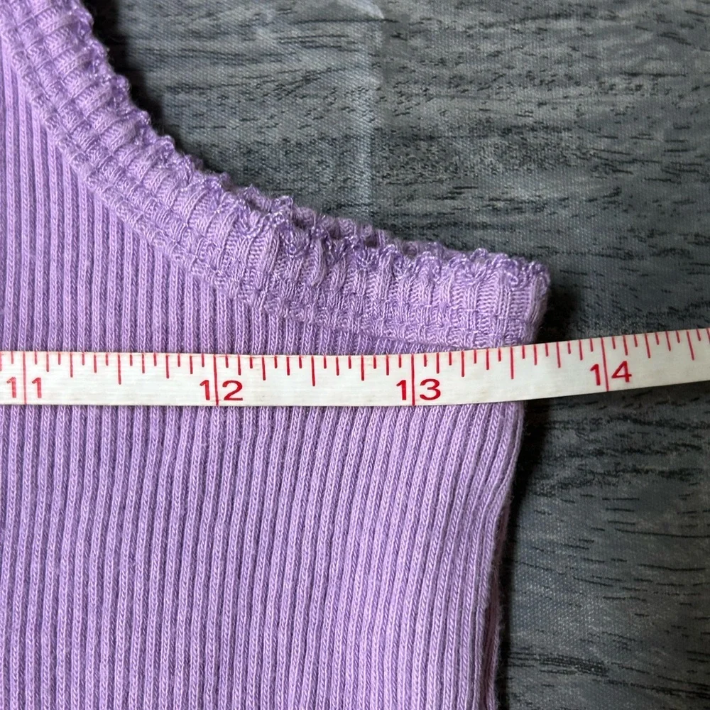 VTG Victoria's Secret 100% Cotton Bling Dragonfly Graphic Tank Size M Purple - Picture 5 of 6